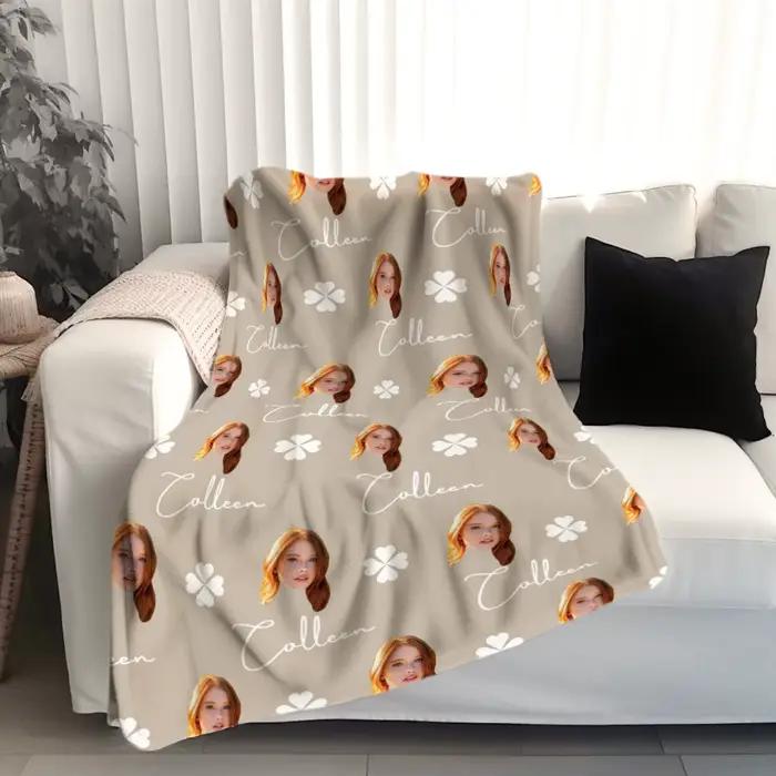 Couverture personnalisée avec visage Créez votre propre image