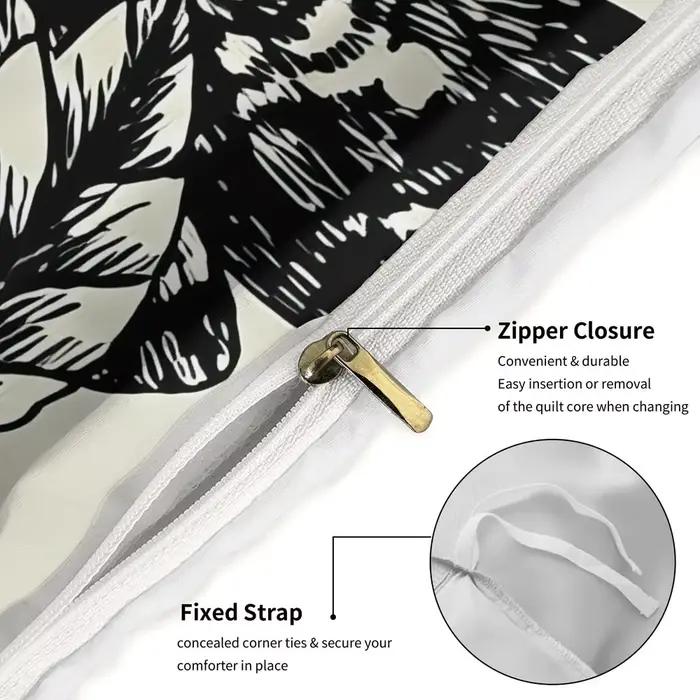 Parure de lit motif papillon gothique et fleur, imprimé crâne, en microfibre, pour décoration esthétique de chambre à coucher