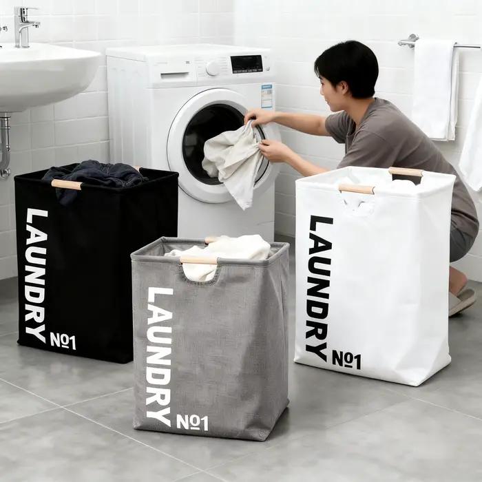 Panier à linge pliable grande capacité