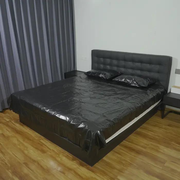 Parure de lit 3 pièces – 1 drap + 2 taies d'oreiller en PU