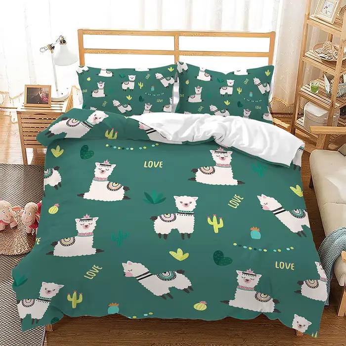 Parure de lit 3D motif animaux