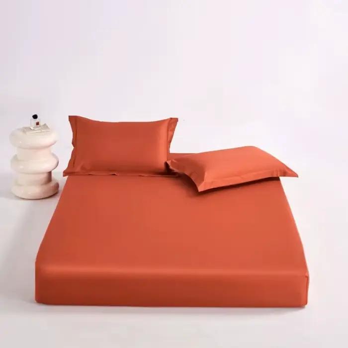 Drap-housse de luxe en coton égyptien avec élastiques, 1000 fils, housse de matelas en satin doux, 1 pièce, 140/200