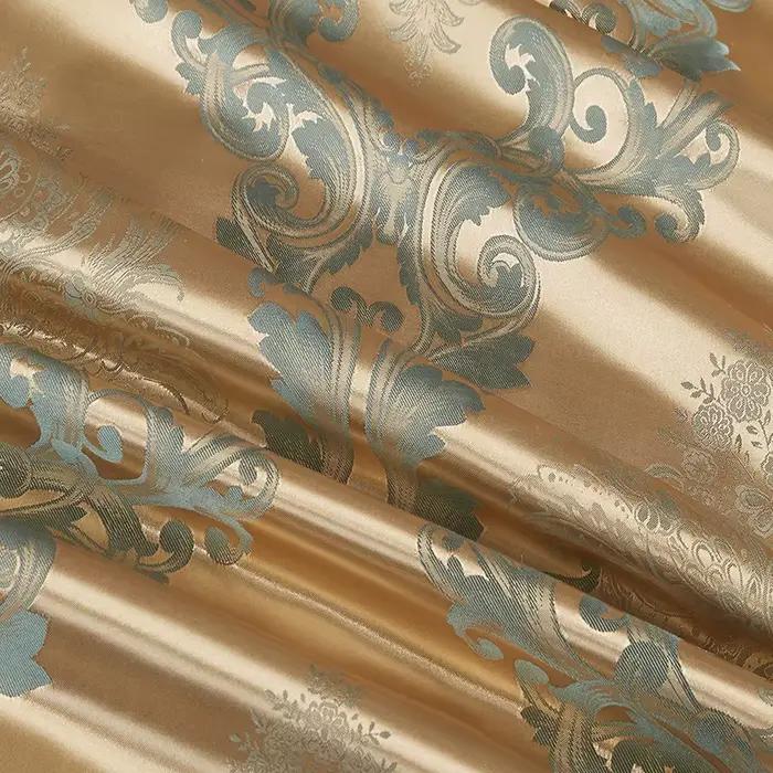 Parure de lit en Jacquard, ensemble de literie simple, Double, Queen, King Size, housse de couette légère européenne, Type de luxe, en tissu doux, respectueux de la peau