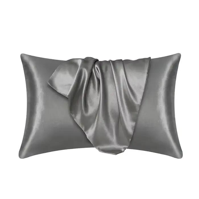 Taie d'oreiller en satin soyeux