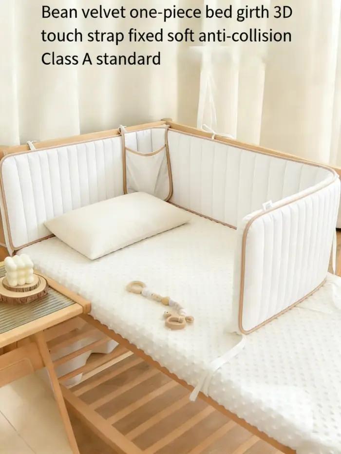 Barrière de protection tressée souple pour lit bébé