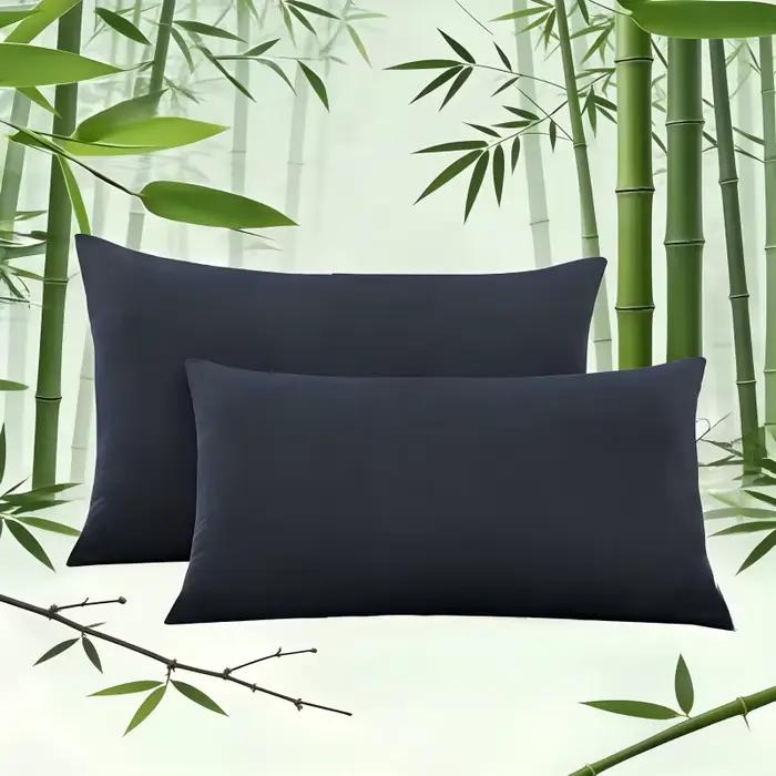 Housse de coussin en fibre de bambou pour la beauté des cheveux