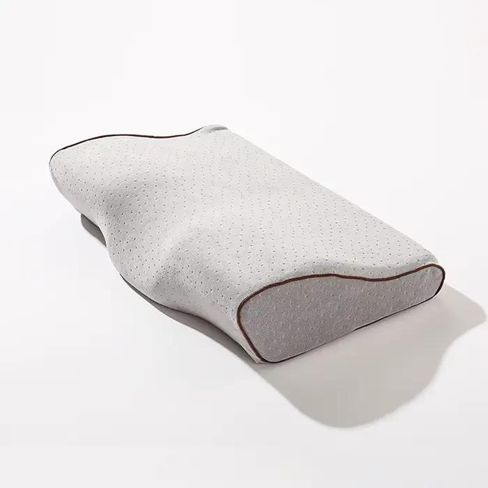 Taie d'oreiller en velours doux à mémoire de forme, taie d'oreiller respirante en forme de papillon, lavable, pour le cou des enfants et des adultes