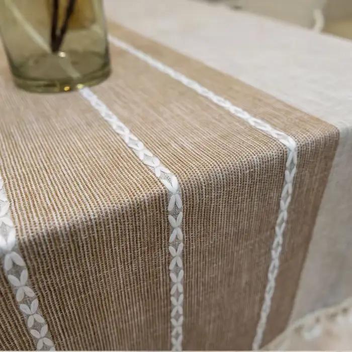 Battilo-Nappe rectangulaire en lin