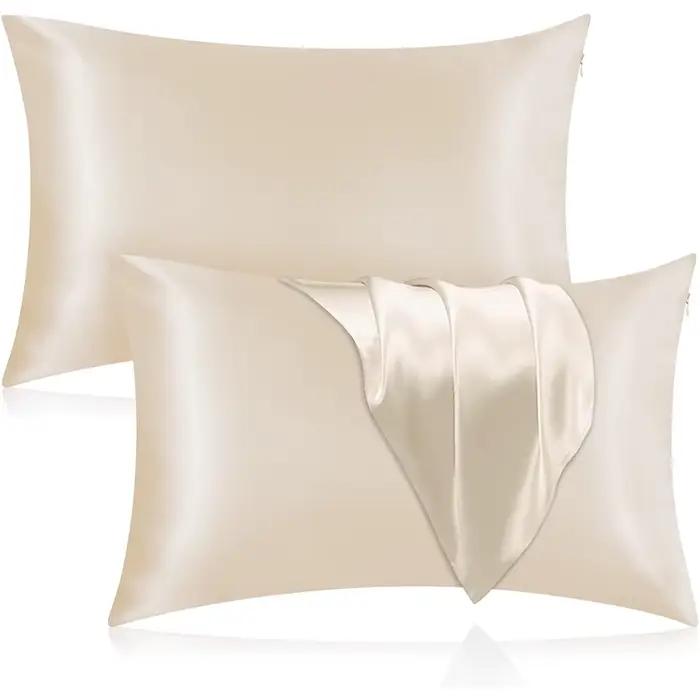 Taie d'oreiller Double face en soie Pure