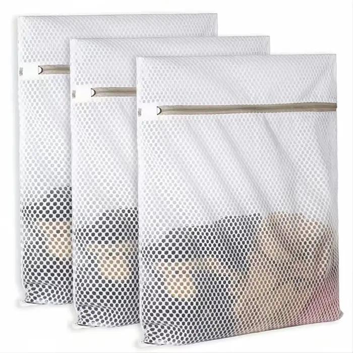 Sacs à linge en maille nid d'abeille pour produits délicats, sac de lavage délicat Durable et réutilisable en tissu filet, sac d'organisation de voyage pour Lingerie