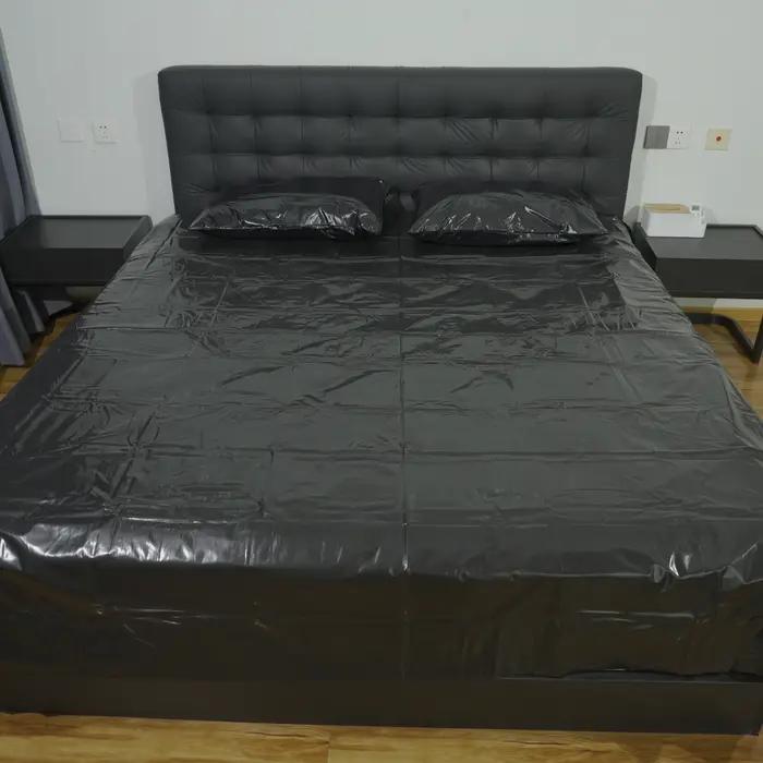 Parure de lit 3 pièces – 1 drap + 2 taies d'oreiller en PU