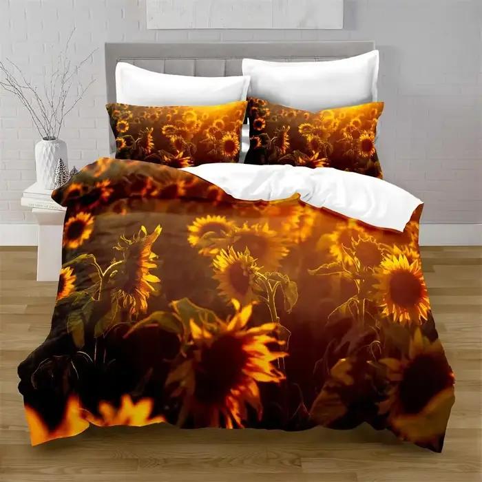 Ensemble de housse de couette tournesol