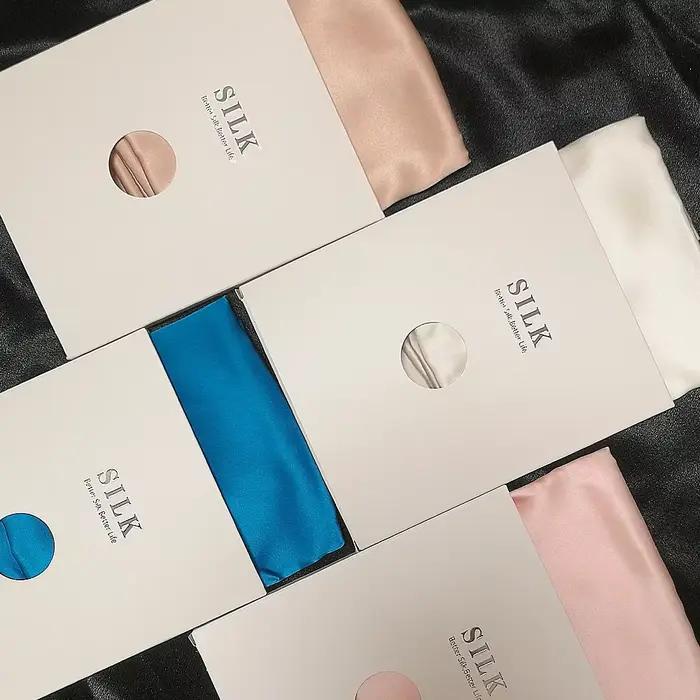 22 Momme 100% taie d'oreiller en soie de mûrier naturelle avec fermeture éclair cachée Double face