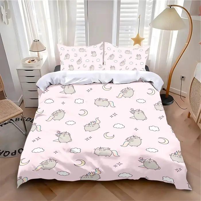 Ensemble de housse de couette imprimée exquise et mignonne