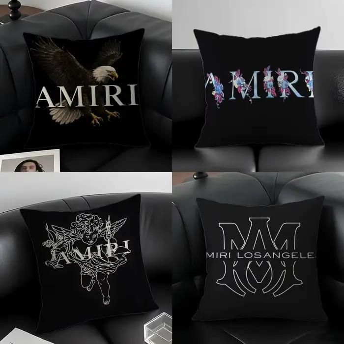 Housse de coussin Amiri en lin naturel, ensemble de taies d'oreiller, décoration tout-en-un pour canapé, chambre et chaise