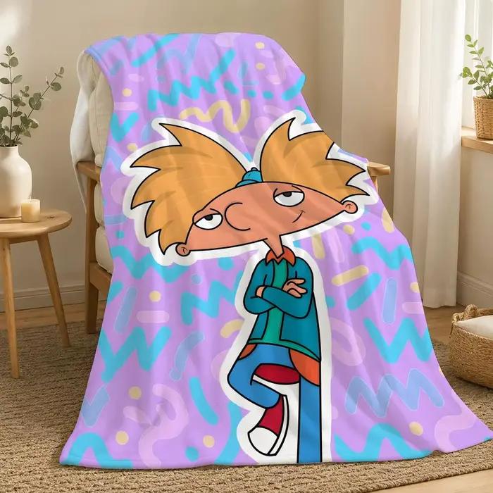 Couverture en flanelle Hey Arnold Cartoon Throw 240g