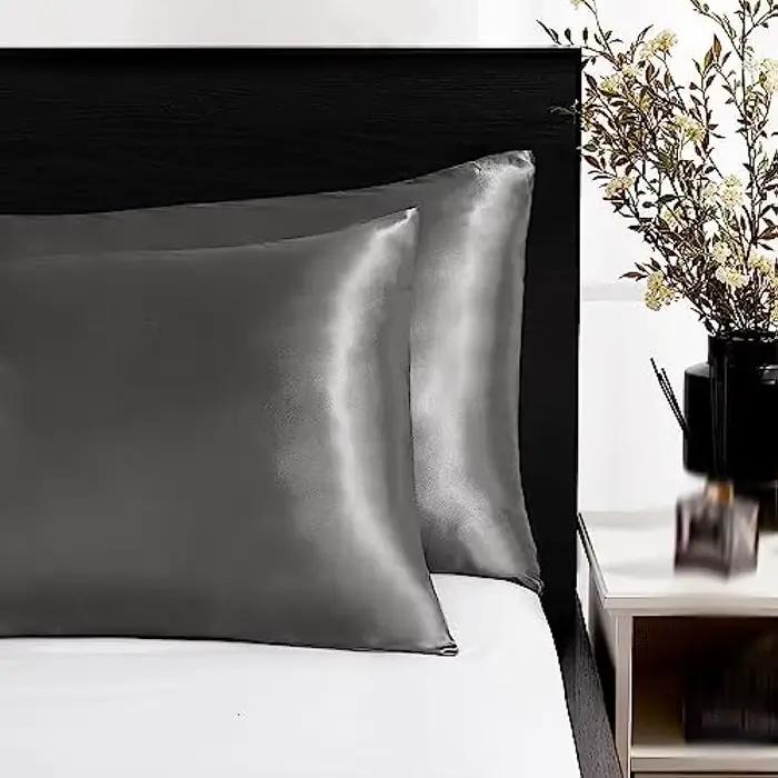 Taie d'oreiller en satin pour cheveux et peau
