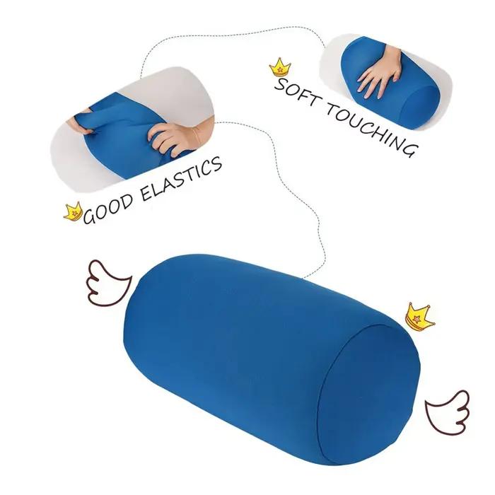 Oreiller cylindrique Long et rond de couleur unie, lavable, pour chambre à coucher, siège, repose-tête, Support du cou, coussin de voyage