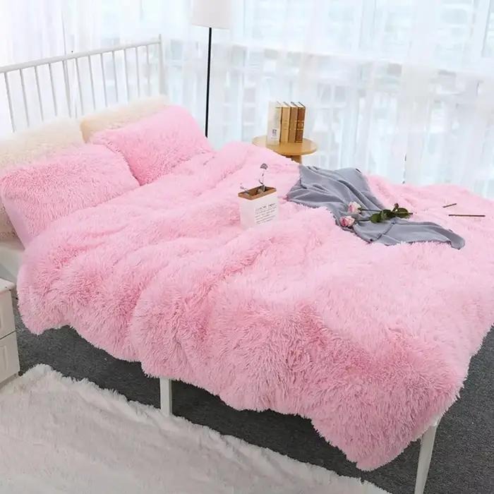 80x120 cm doux moelleux Shaggy chaud lit canapé couvre-lit drap de literie jeter couverture voyage Patchwork