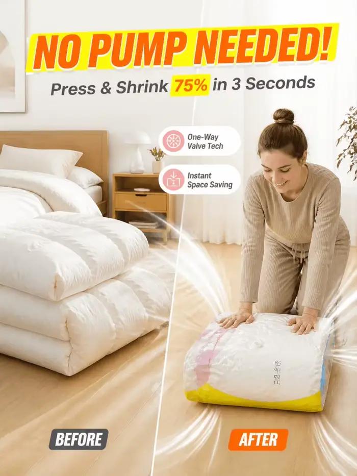 Sacs de rangement sous vide pour la protection des couettes