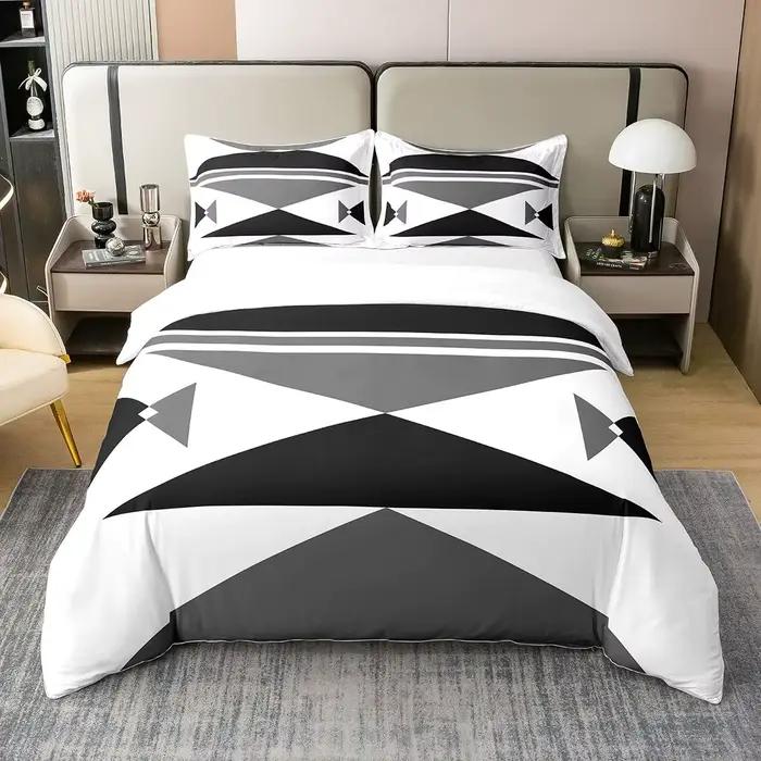 Ensemble de housse de couette géométrique pour enfants