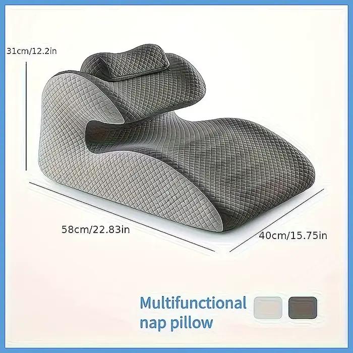 Oreiller ergonomique en forme de cale pour dormir sur le ventre