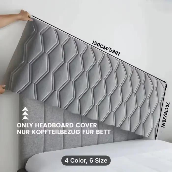 Housse de protection universelle en coton pour tête de lit, épaisse et douce, avec dossier anti-collision
