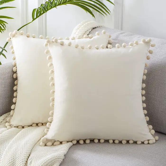 Housse de coussin en velours pour la maison, taie d'oreiller décorative douce, décoration de chambre, taies d'oreiller de canapé, Big30 × 50 45 × 45 50x50 65x65cm