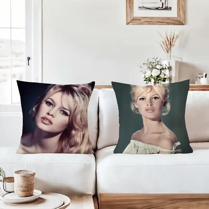 Taie d'oreiller B-Brigitte B-Bardot-S, adaptée aux chambres à coucher, aux salons, aux voitures, à la décoration de la maison