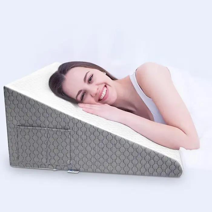 Oreiller compensé pour dormir, Reflux acide après chirurgie, Triangle surélevé, pour chevet, dortoir, bureau, couche d'air en mousse
