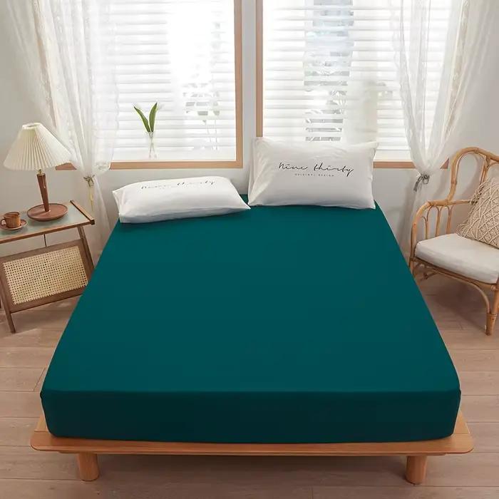 1 pièce de drap de lit de couleur unie pour chambre à coucher