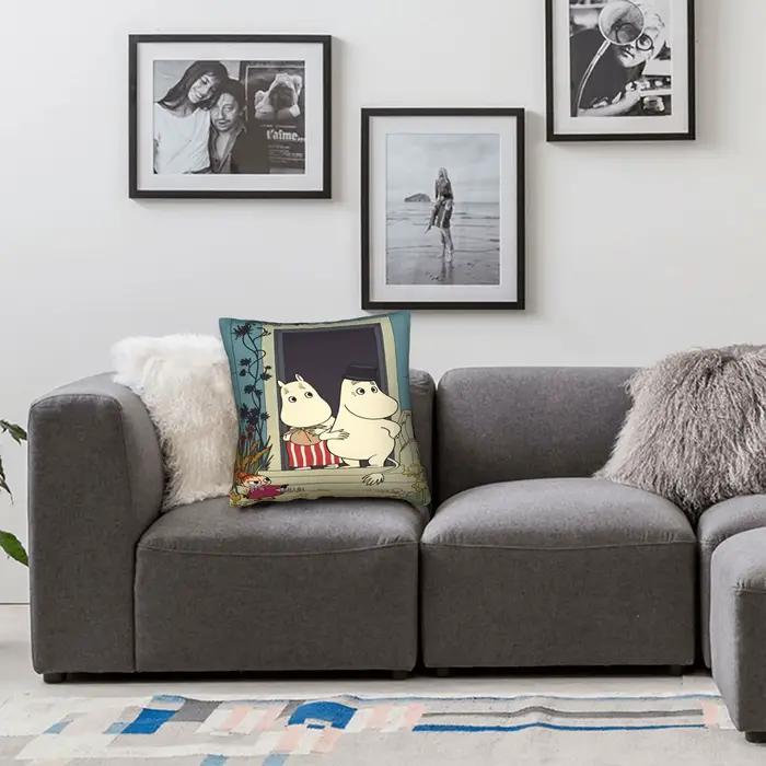 Housse de coussin M-Moomins mignonne et confortable
