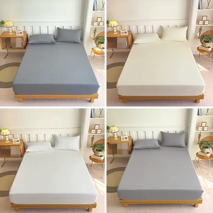 Housses de matelas de couleur unie