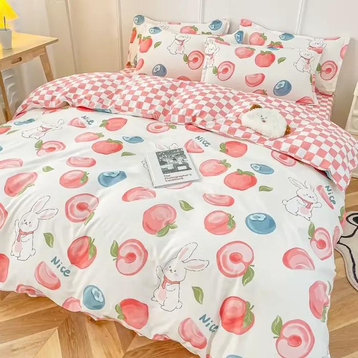 Ensemble de literie fraise