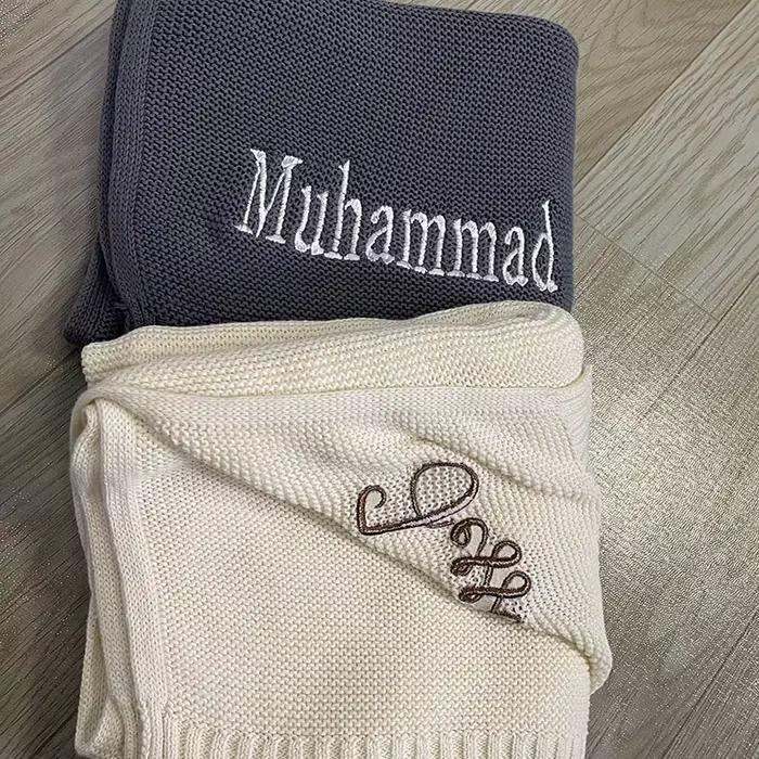 Couverture arabe personnalisée pour bébé