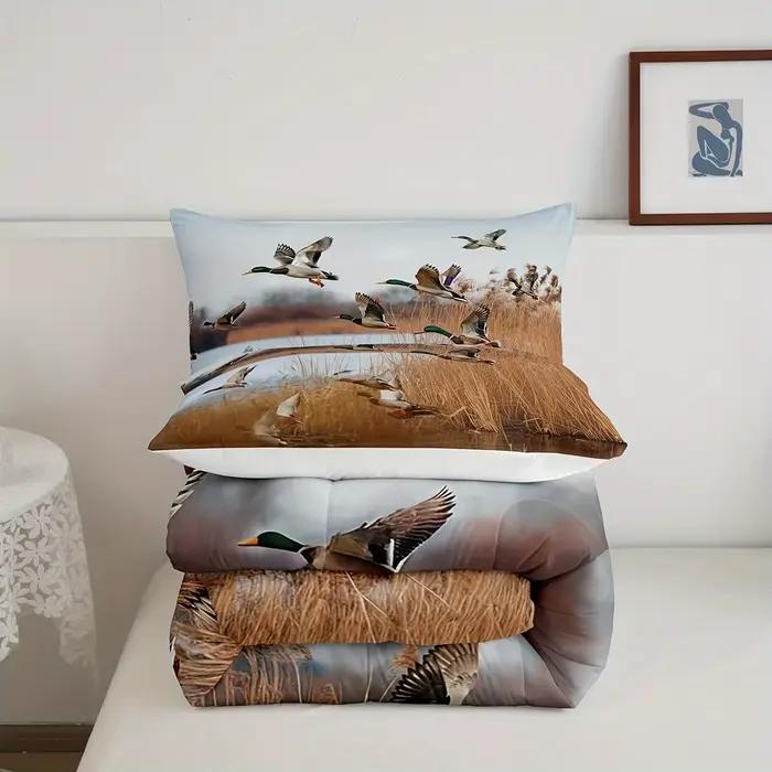 Parure de lit avec paysage naturel