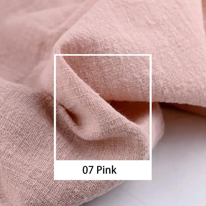 Tissu en coton et lin doux