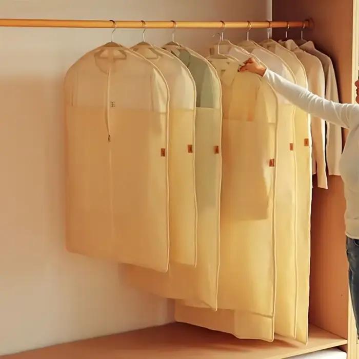 Housse de protection universelle en coton et lin pour vêtements