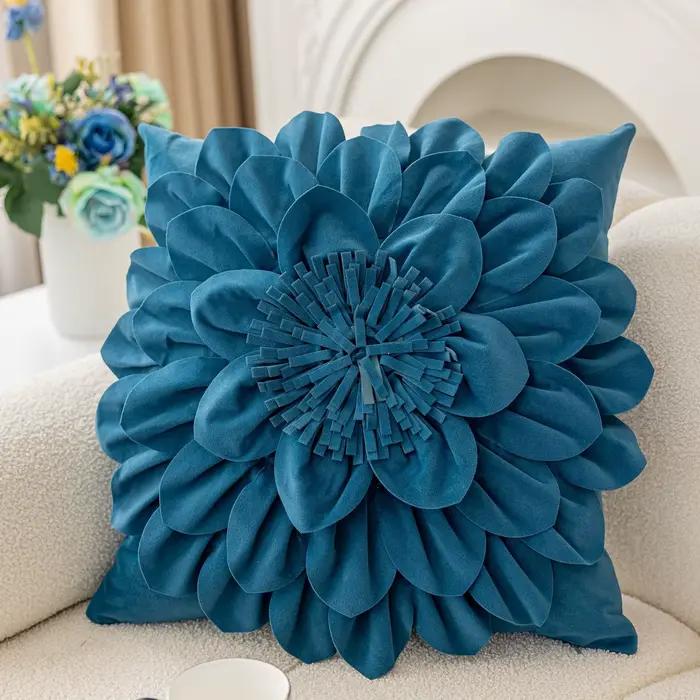Oreiller de couchage tournesol de luxe doré