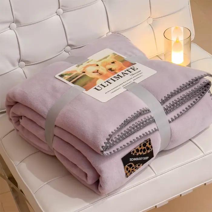 Couverture en polaire pelucheuse 4 saisons