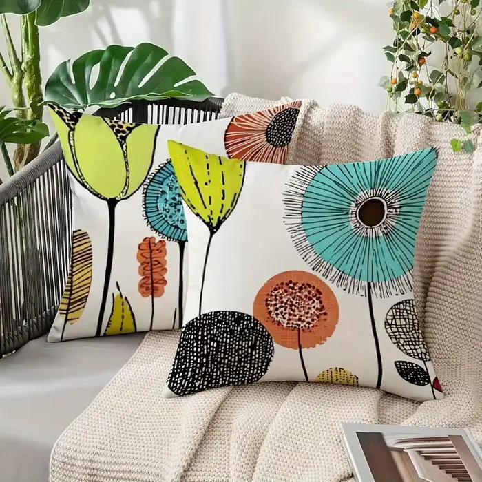 Housses de coussin décoratives 2D plates