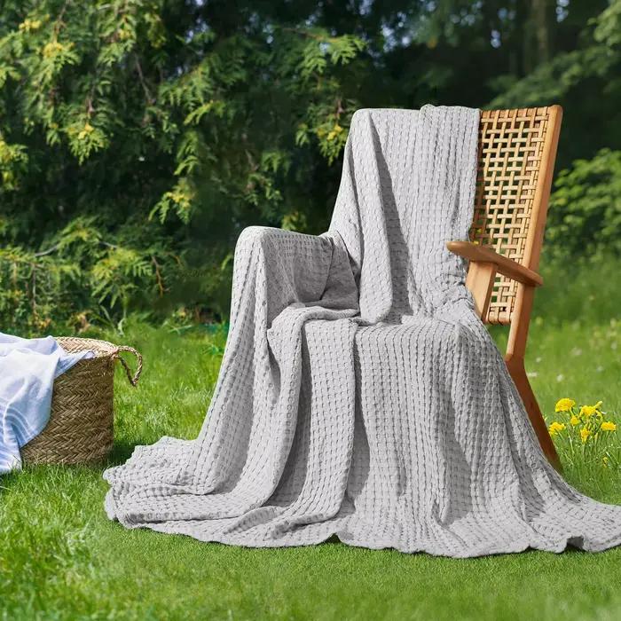 Couverture gaufrée en coton