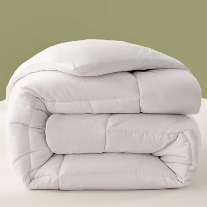 Couette moelleuse de luxe gris uni