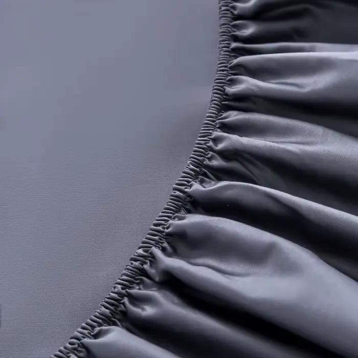Drap-housse de luxe en coton égyptien avec élastiques, 1000 fils, housse de matelas en satin doux, 1 pièce, 140/200