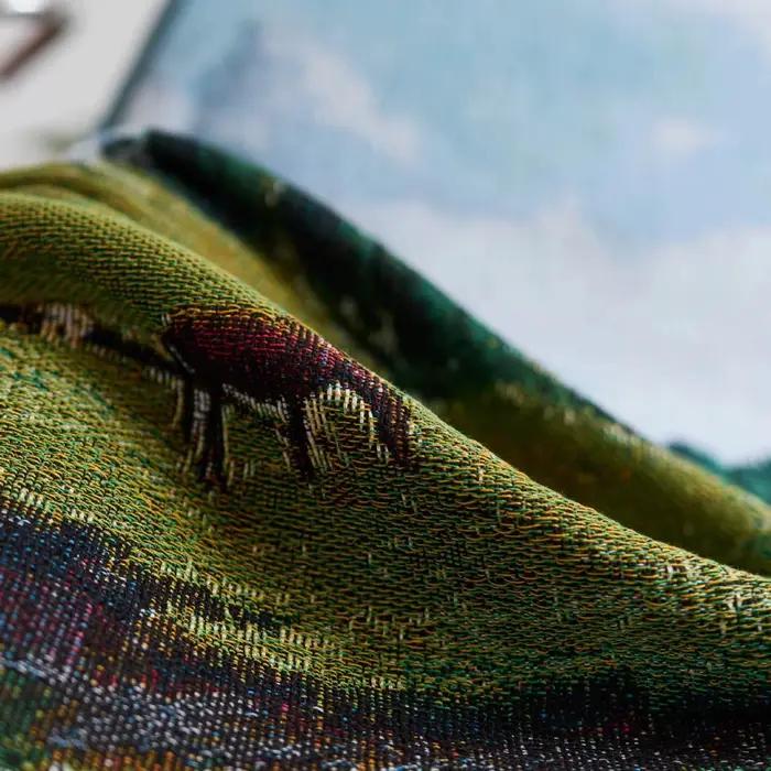 Couverture à jeter de paysage scénique de ville en Textile