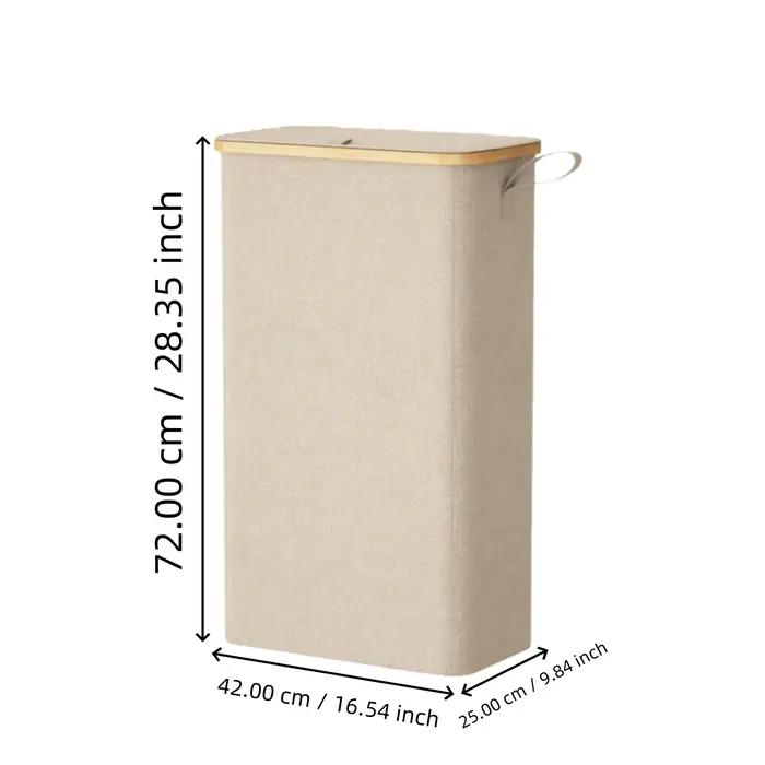 Panier à linge fin de 75 L avec couvercle