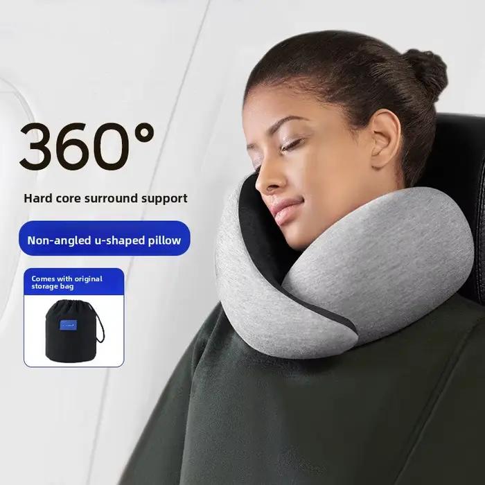 C0Q – oreiller cervical de voyage, Support à 360 degrés pour la sieste au bureau, le vol en avion, confortable et Portable, repose-cou en forme de U