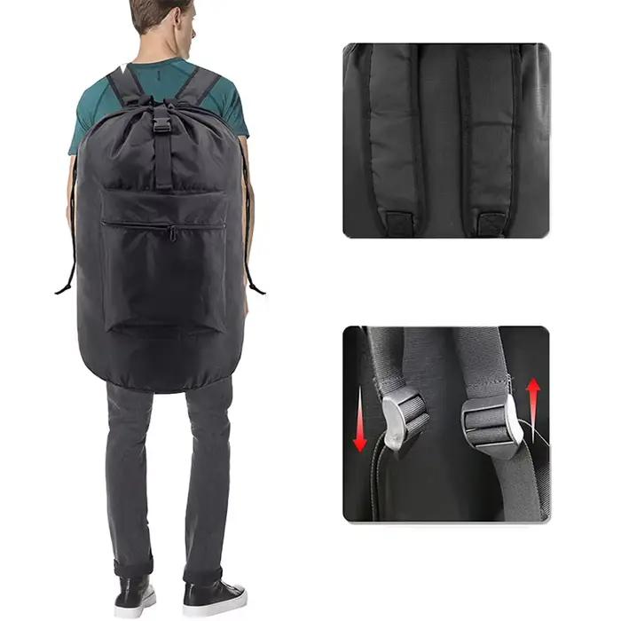 Sac à dos sac à linge avec poche panier