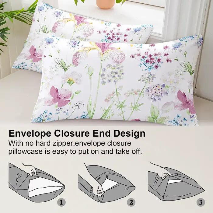 Ensemble de housse de couette à motif floral