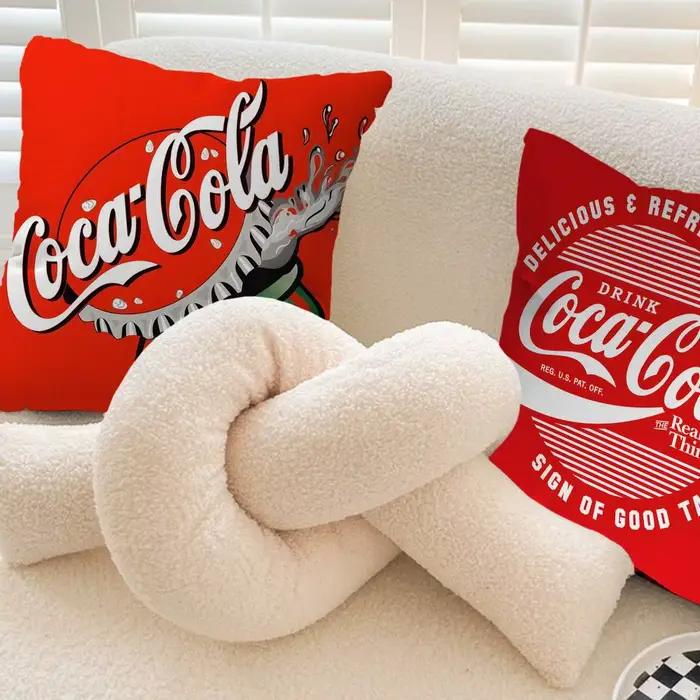Housse de coussin Coca-Cola pour cadeaux